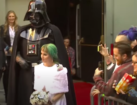 Esta pareja tuvo la boda más fantástica de Star Wars nunca antes vista